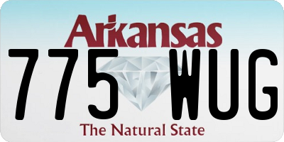 AR license plate 775WUG