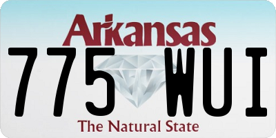 AR license plate 775WUI