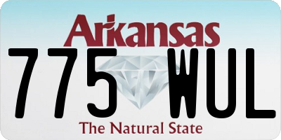 AR license plate 775WUL