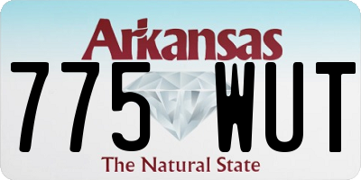 AR license plate 775WUT