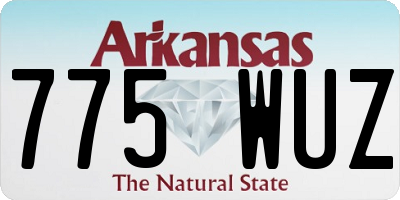 AR license plate 775WUZ