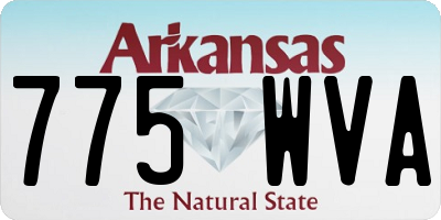 AR license plate 775WVA