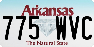 AR license plate 775WVC