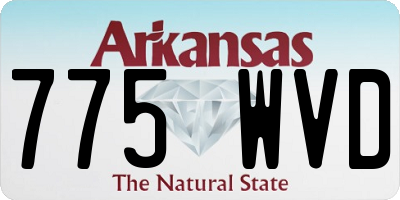 AR license plate 775WVD