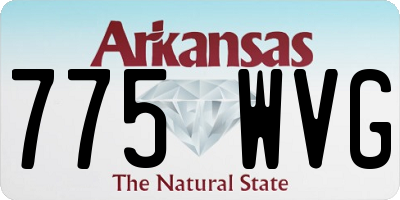 AR license plate 775WVG