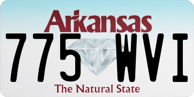 AR license plate 775WVI