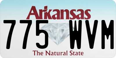 AR license plate 775WVM