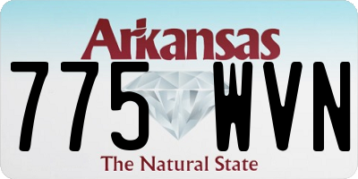 AR license plate 775WVN