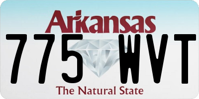 AR license plate 775WVT
