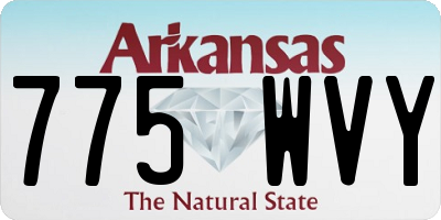 AR license plate 775WVY