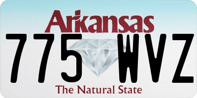 AR license plate 775WVZ