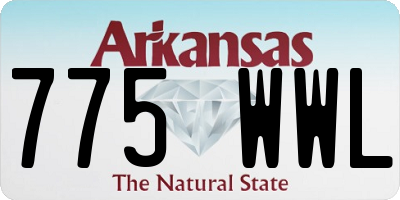 AR license plate 775WWL