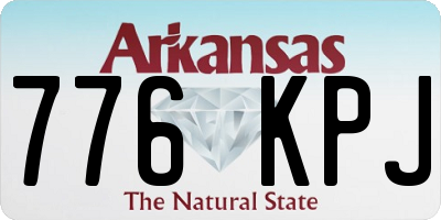 AR license plate 776KPJ