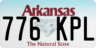 AR license plate 776KPL