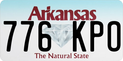 AR license plate 776KPO