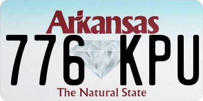 AR license plate 776KPU