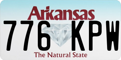 AR license plate 776KPW