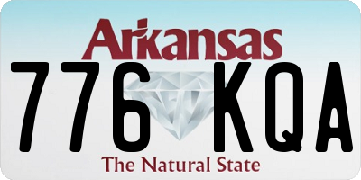 AR license plate 776KQA