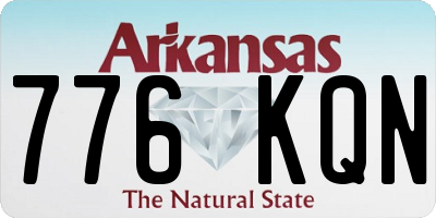 AR license plate 776KQN