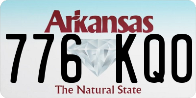 AR license plate 776KQO