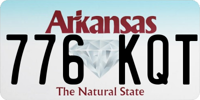 AR license plate 776KQT