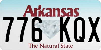 AR license plate 776KQX
