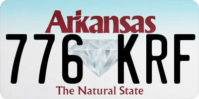 AR license plate 776KRF