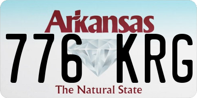 AR license plate 776KRG
