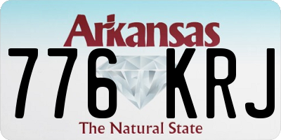 AR license plate 776KRJ