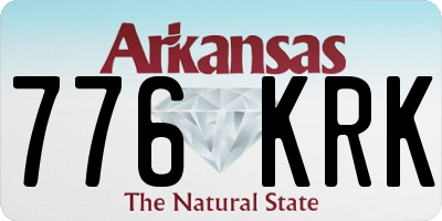 AR license plate 776KRK