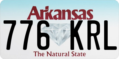 AR license plate 776KRL