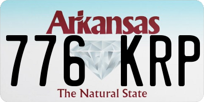 AR license plate 776KRP