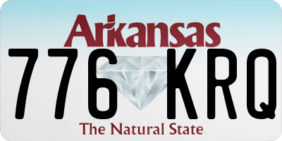 AR license plate 776KRQ