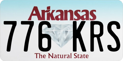 AR license plate 776KRS
