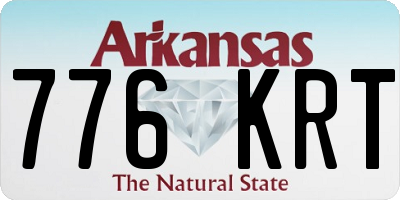 AR license plate 776KRT