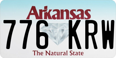 AR license plate 776KRW