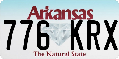 AR license plate 776KRX