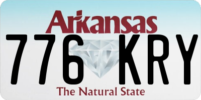 AR license plate 776KRY