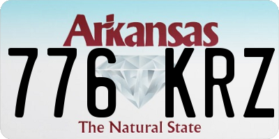 AR license plate 776KRZ