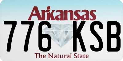 AR license plate 776KSB