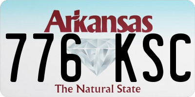 AR license plate 776KSC