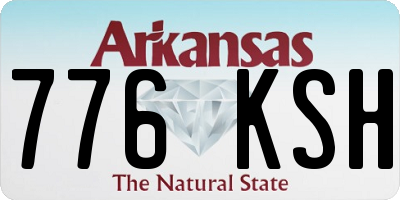 AR license plate 776KSH