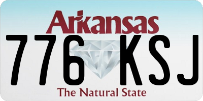 AR license plate 776KSJ