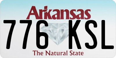 AR license plate 776KSL