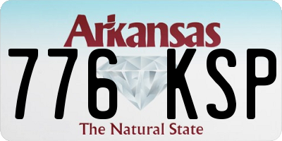 AR license plate 776KSP