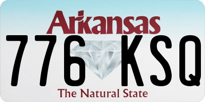 AR license plate 776KSQ