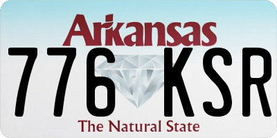 AR license plate 776KSR
