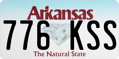 AR license plate 776KSS