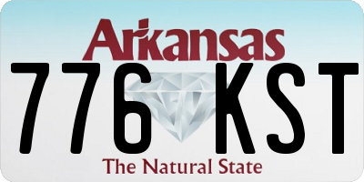 AR license plate 776KST
