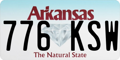 AR license plate 776KSW